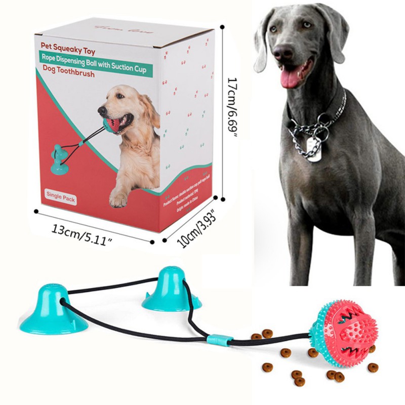 Double Suction Cup Food Distribution Puppy Dog Teeth Cleaning