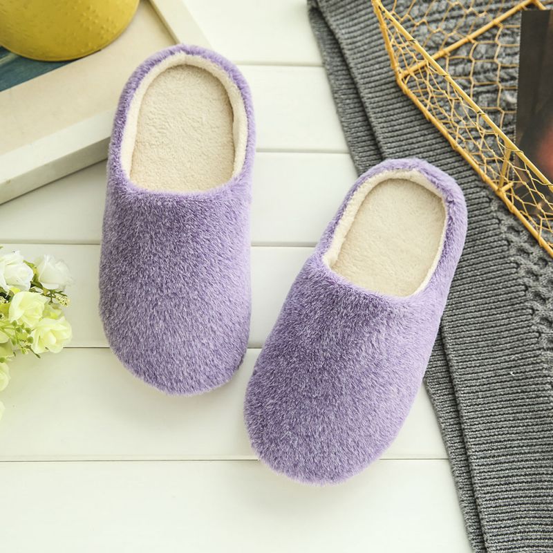 Anti-slip Shoes Soft Warm Cotton Sandal Home Indoor Man For Women's Slipper A8V2